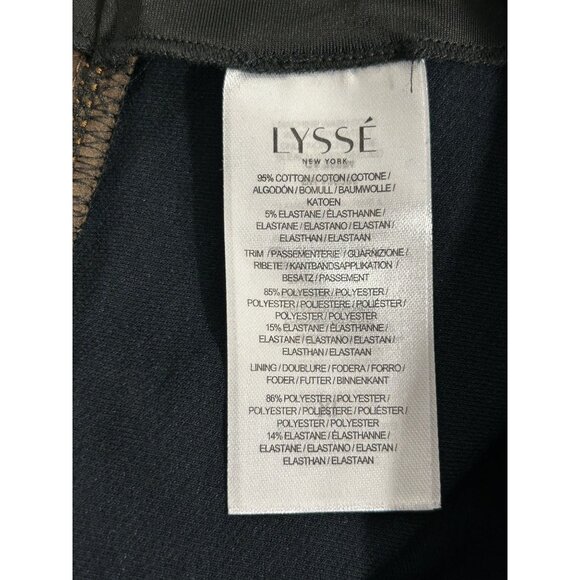 LYSSÉ Women's Knit Denim Leggings With Side Detail in Indigo - Size XL - NWT - Picture 9 of 10